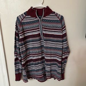 Men’s multicolor quarter zip